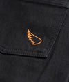 Unbreakable STRAIGHT Jeans (armour pocket) - Black