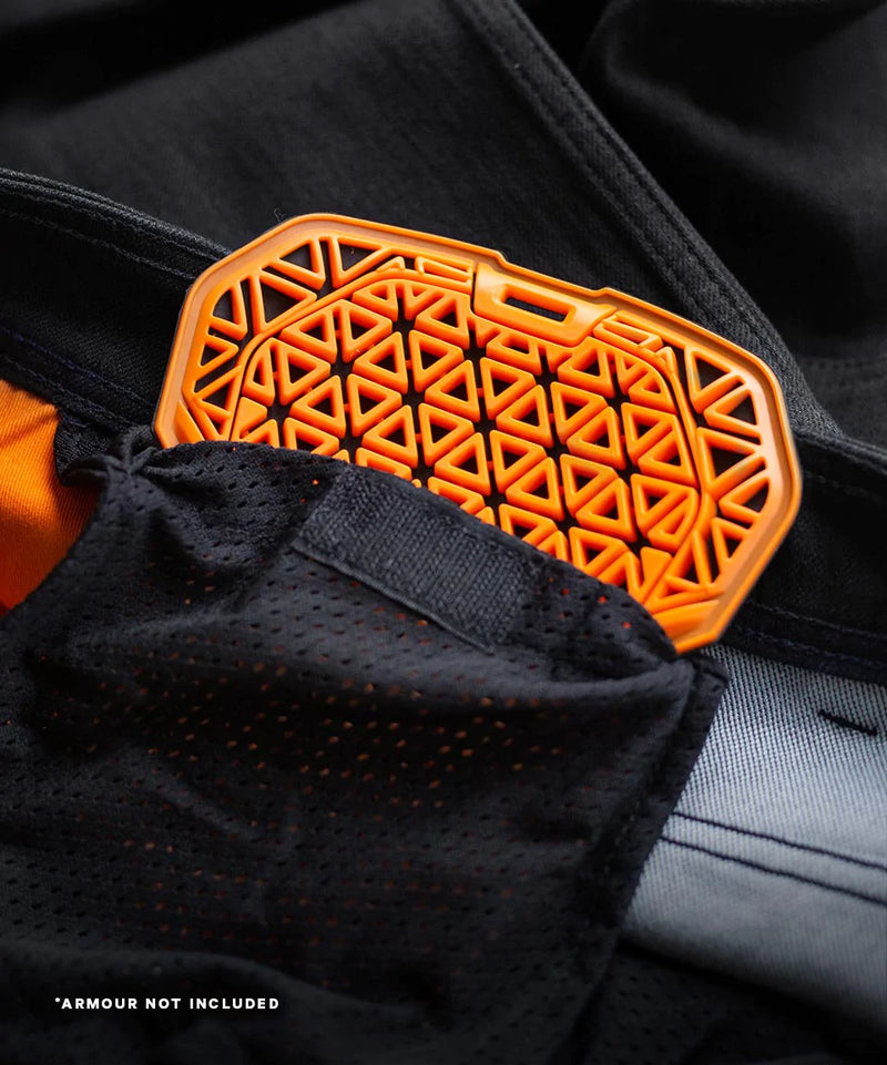 Unbreakable STRAIGHT Jeans (armour pocket) - Black