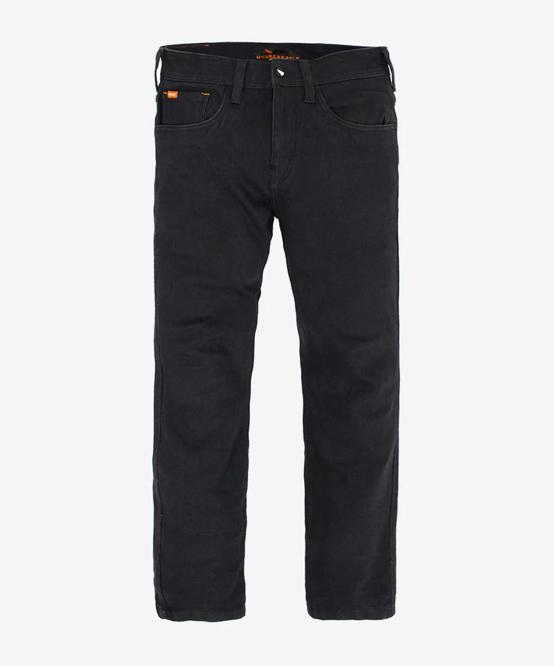 Unbreakable STRAIGHT Jeans (armour pocket) - Black