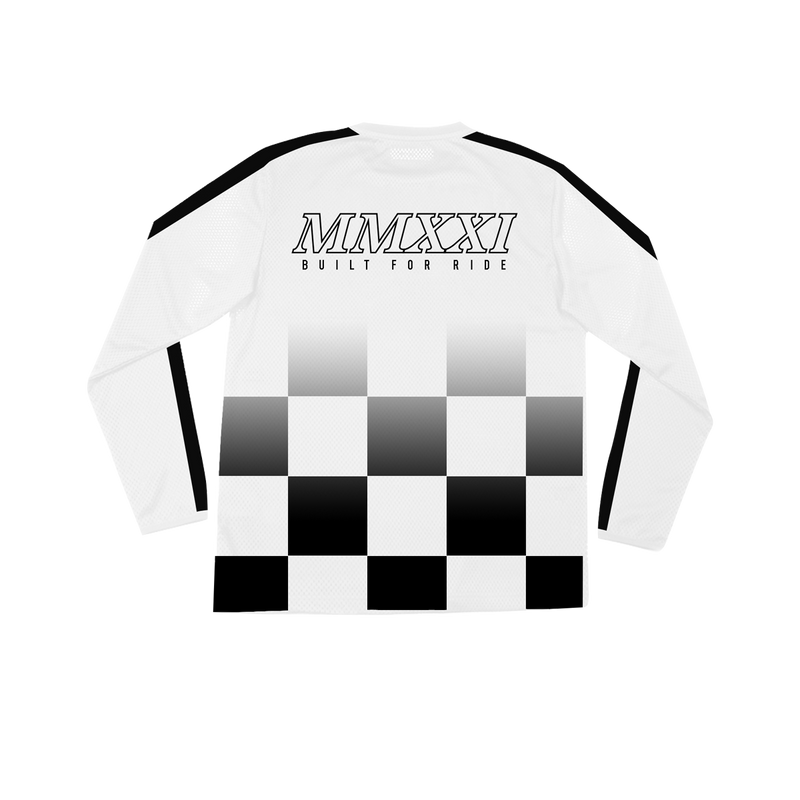 Workwear Checkered Heavy Duty Jersey - White