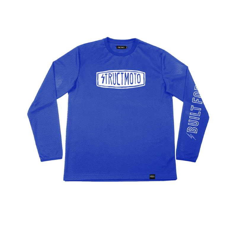 STM Basic Plain MX Jersey - Blue/White