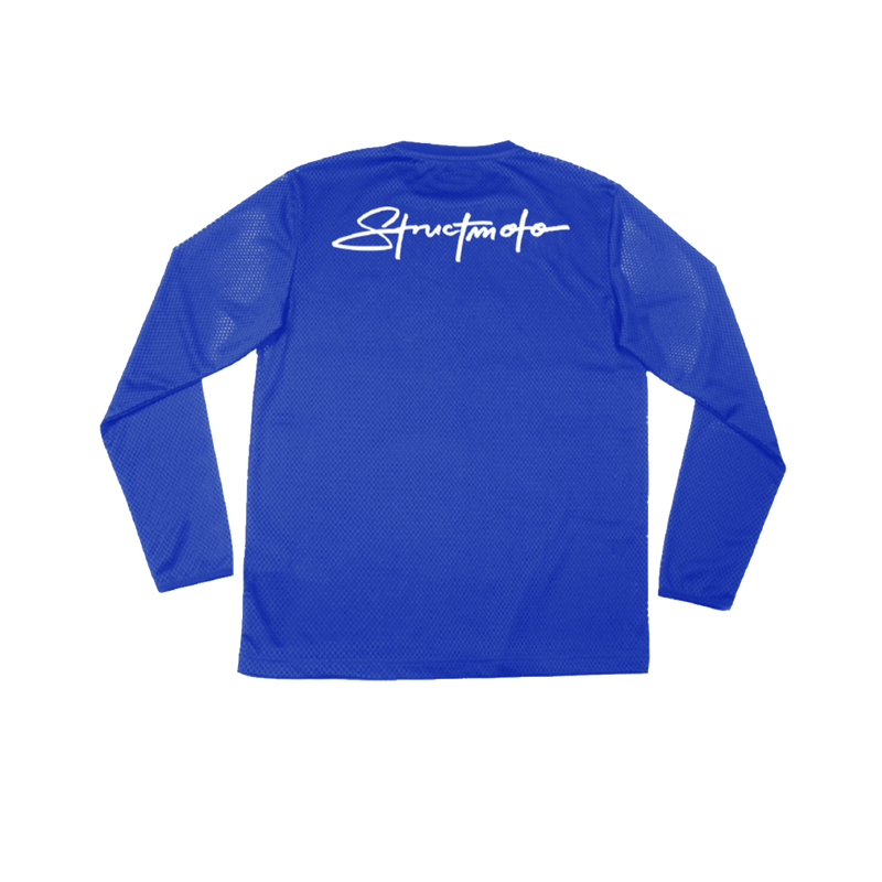 STM Basic Plain MX Jersey - Blue/White
