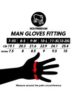 MOTORCYCLE GLOVE - TOOLS RED