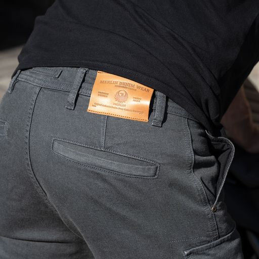 WARREN D3O® SINGLE LAYER CARGO RIDING JEANS - BLACK