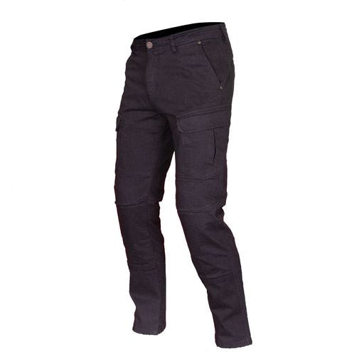 WARREN D3O® SINGLE LAYER CARGO RIDING JEANS - BLACK